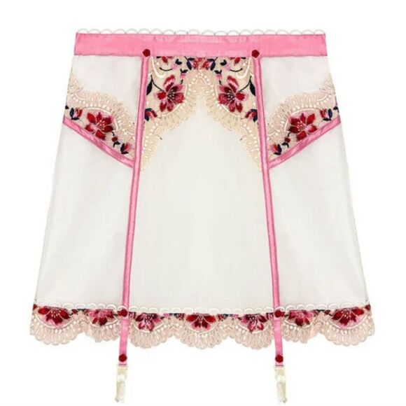 For Love & Lemons Festival Rose Skirt in Ivory NWT - Picture 5 of 12